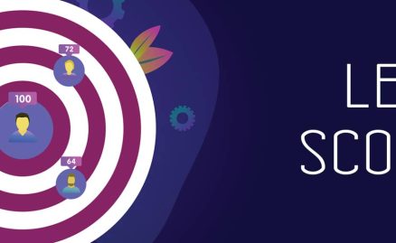 Illustration showing lead scoring system.